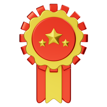 Rosace de médaille  3D Icon