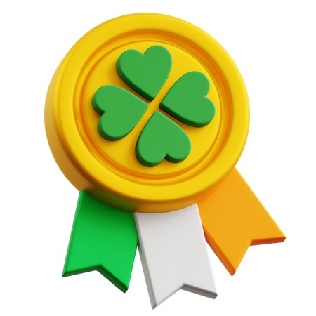 Médaille de saint patrick  3D Icon