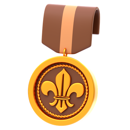 Médaille scout  3D Icon