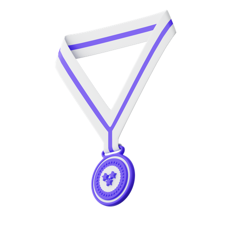 Médaille trois étoiles  3D Illustration