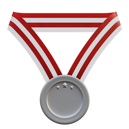 Médaille trois étoiles  3D Illustration