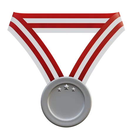 Médaille trois étoiles  3D Illustration