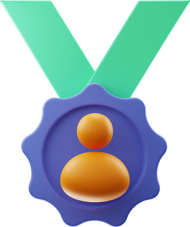 Médaille d'utilisateur  3D Illustration
