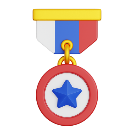 Médaille de vétéran  3D Icon