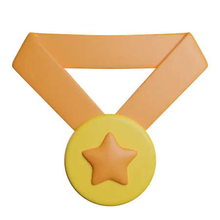 Meda Gold Award 3D Icon