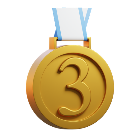 Medal 3  3D Icon