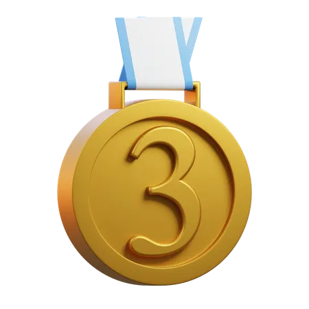 Medal 3  3D Icon