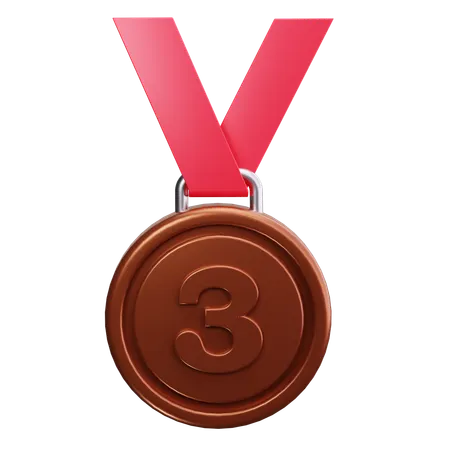 Medal 3  3D Icon