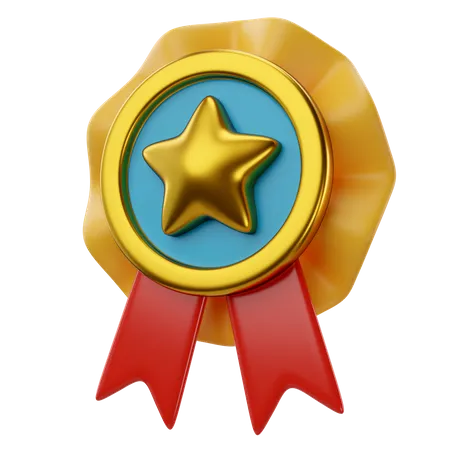 3 D Illustration Medal Of Back To School Icon 3D Icon