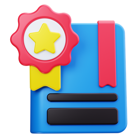 메달 증명서  3D Icon