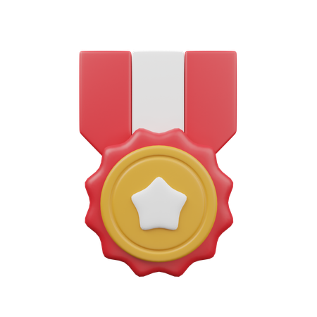 Medal Of Winner  3D Icon