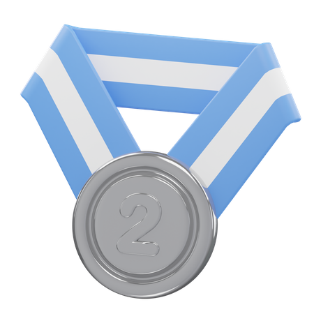 Medal Rank 2  3D Icon