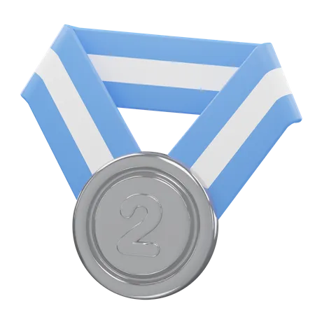 Medal Rank 2  3D Icon
