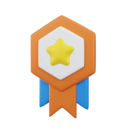 Medal Star  3D Icon