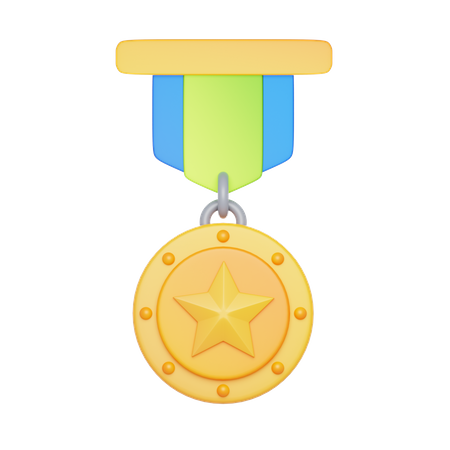 Medal Winner Badge  3D Icon