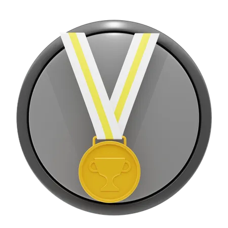 Medalha 3 D Icone E Ilustracao 3D Icon