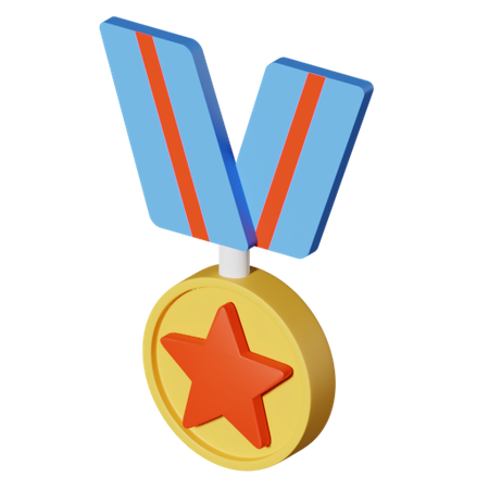 Medalha  3D Illustration