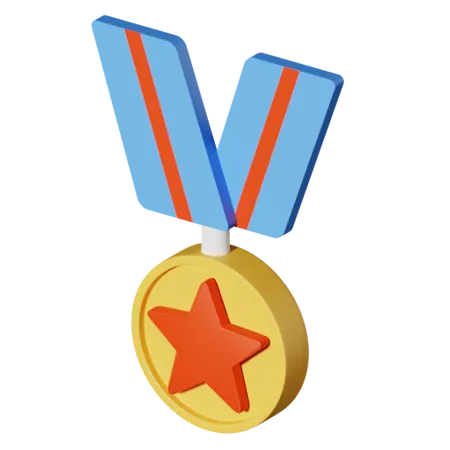 Medalha  3D Illustration