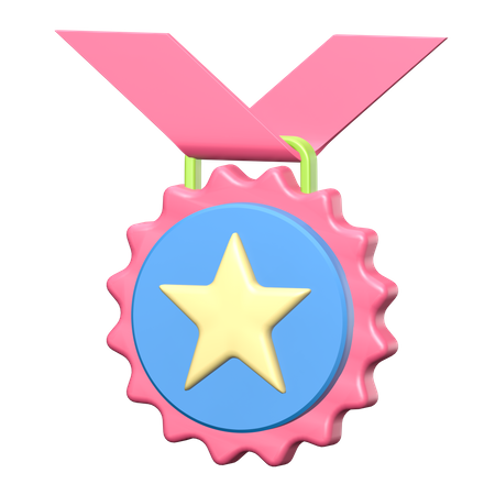 Medalha  3D Illustration