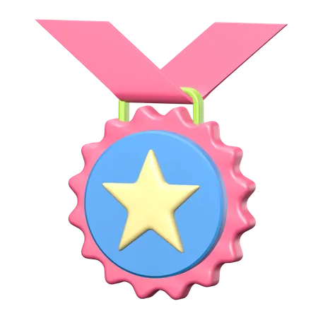 Medalha  3D Illustration