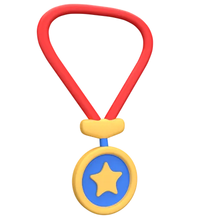 Medalha  3D Illustration