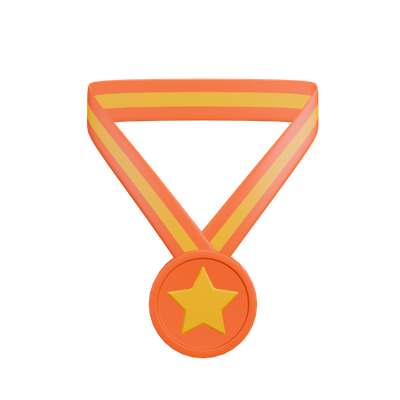 Medalha  3D Illustration