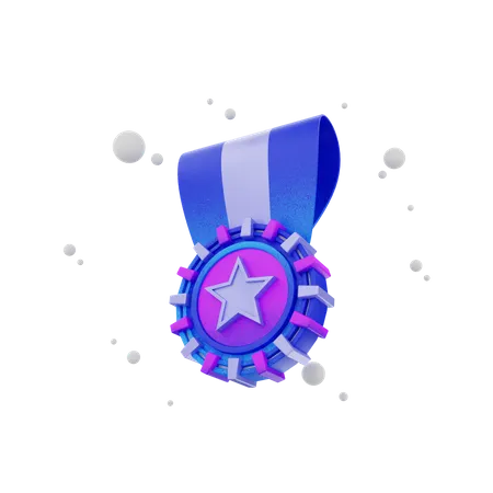 Medalha  3D Illustration