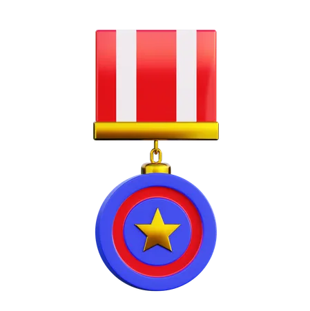 Medalha americana  3D Icon