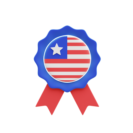 Medalha americana  3D Icon