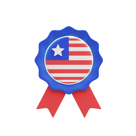 Medalha americana  3D Icon