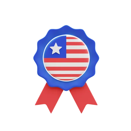 Medalha americana  3D Icon