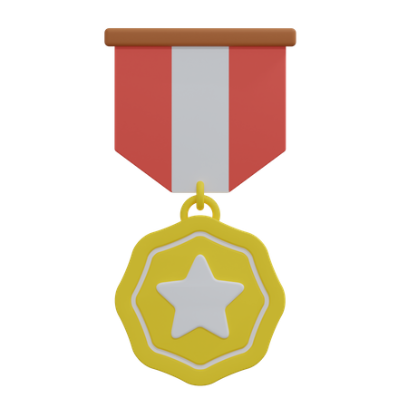 Distintivo de medalha  3D Icon