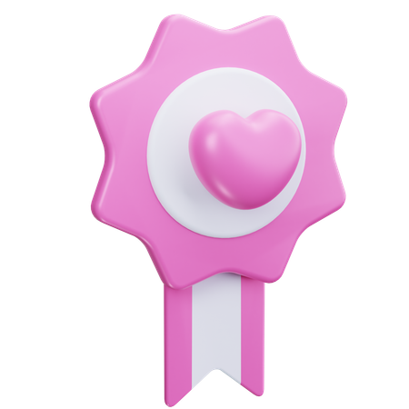Medalha de amor  3D Icon