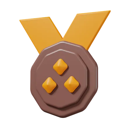 Medalha de bronze  3D Icon