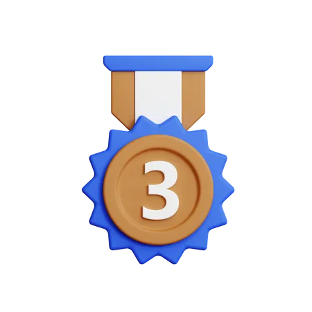 Medalha de bronze  3D Icon