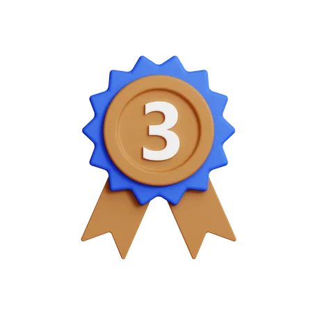 Medalha de bronze  3D Icon