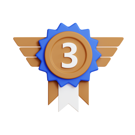 Medalha de bronze  3D Icon