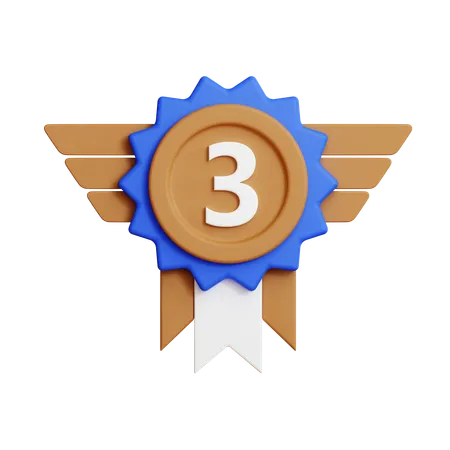 Medalha de bronze  3D Icon