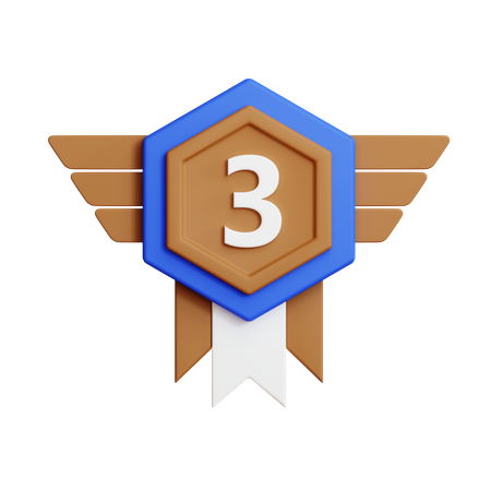 Medalha de bronze  3D Icon