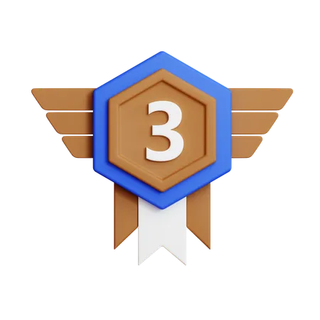 Medalha de bronze  3D Icon