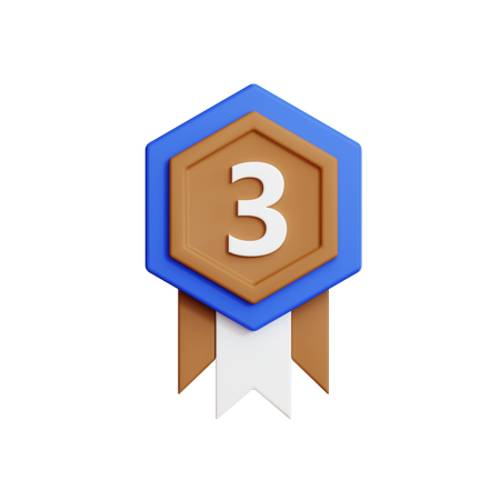 Medalha de bronze  3D Icon