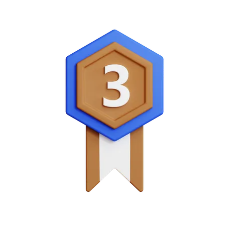 Medalha de bronze  3D Icon