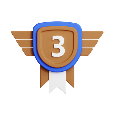 Medalha de bronze  3D Icon