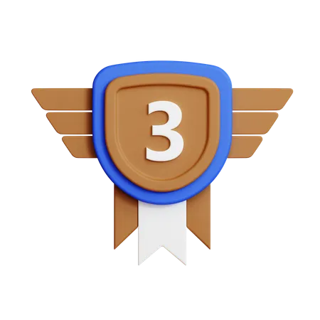 Medalha de bronze  3D Icon