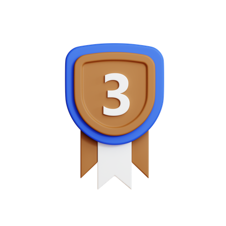 Medalha de bronze  3D Icon