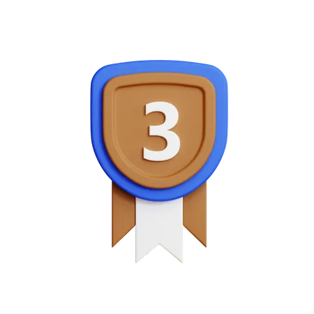 Medalha de bronze  3D Icon