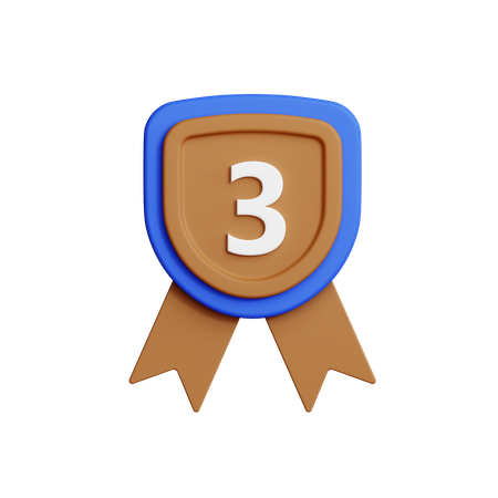 Medalha de bronze  3D Icon