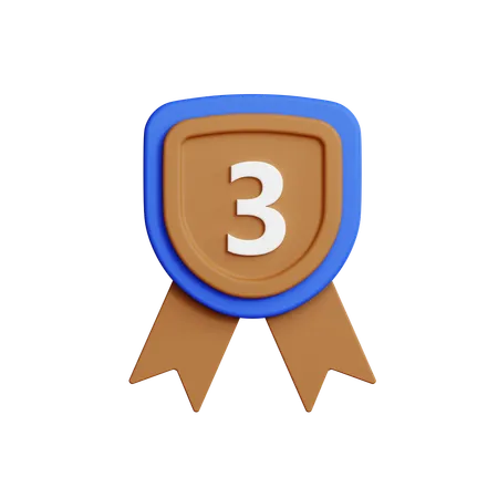 Medalha de bronze  3D Icon