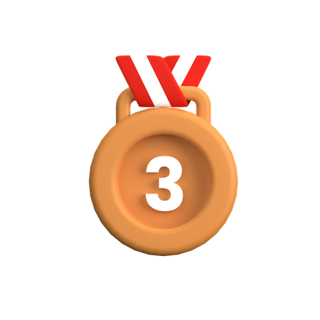 Medalha de bronze  3D Icon