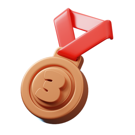 Medalha de bronze  3D Icon